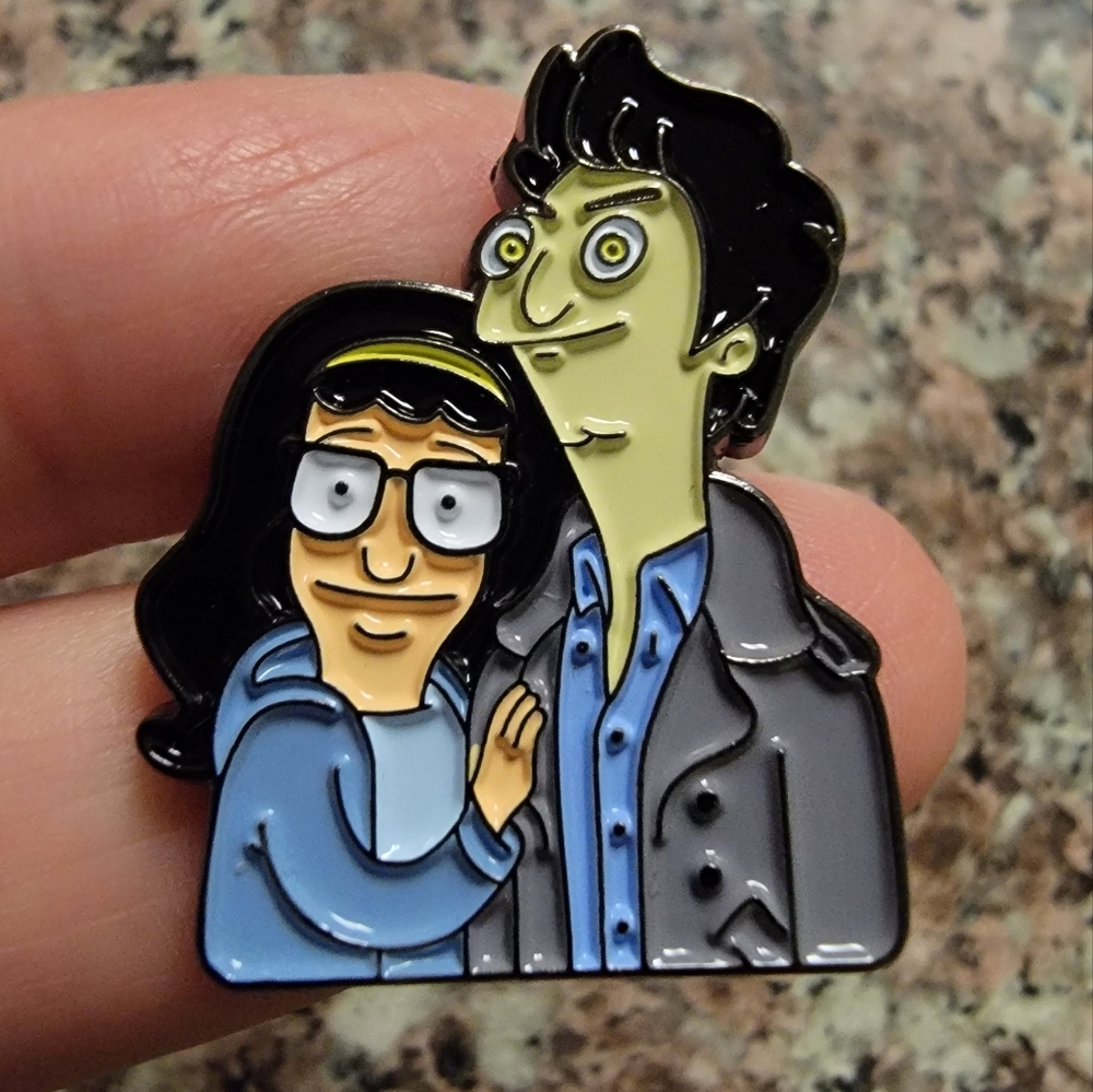 *2 for $13* Tina Belcher Bob's Burgers × Twilight Zone Mashup Enamel Pin - Picture 1 of 3